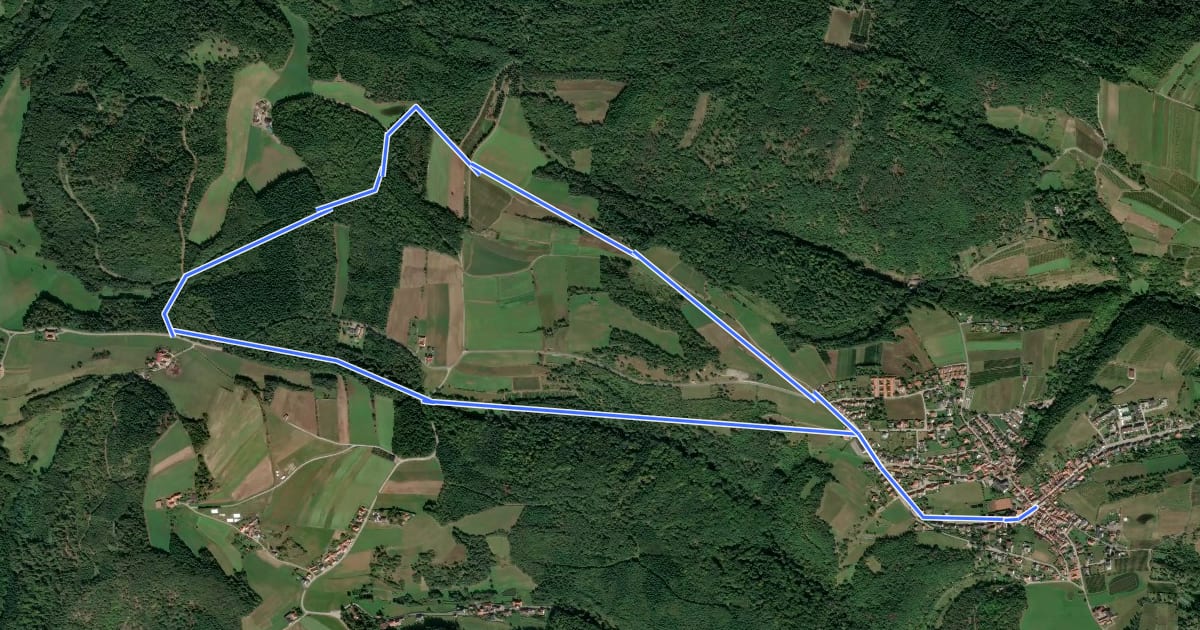 Маршрут Jägerbergweg на спутниковом снимке