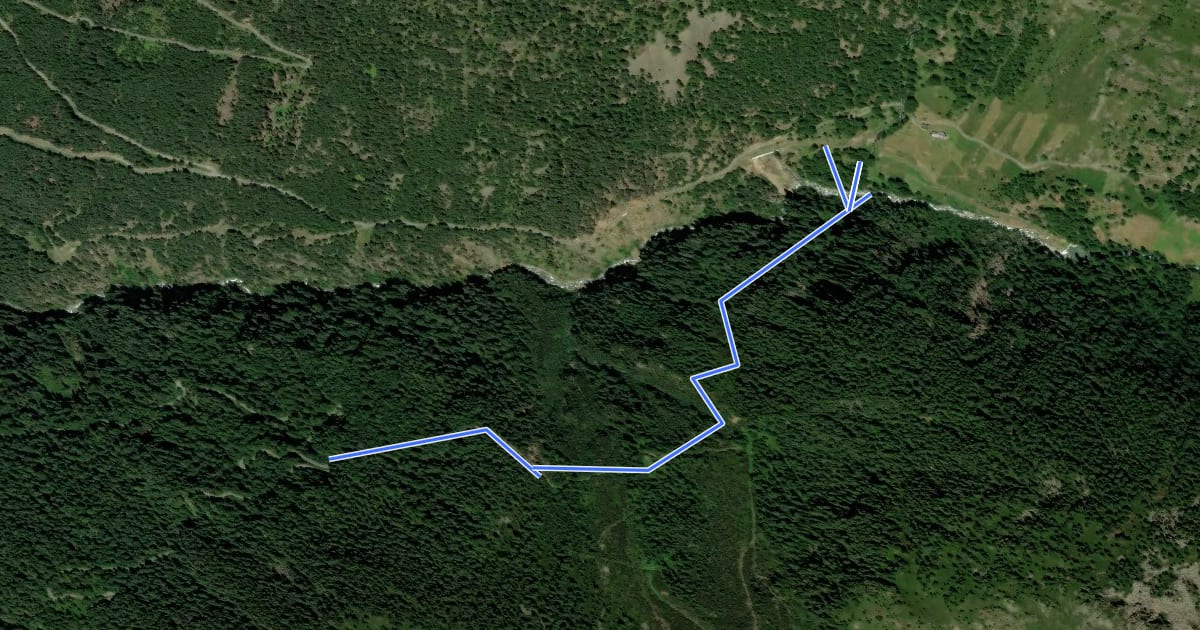 Маршрут Jägers Notweg Trail на спутниковом снимке
