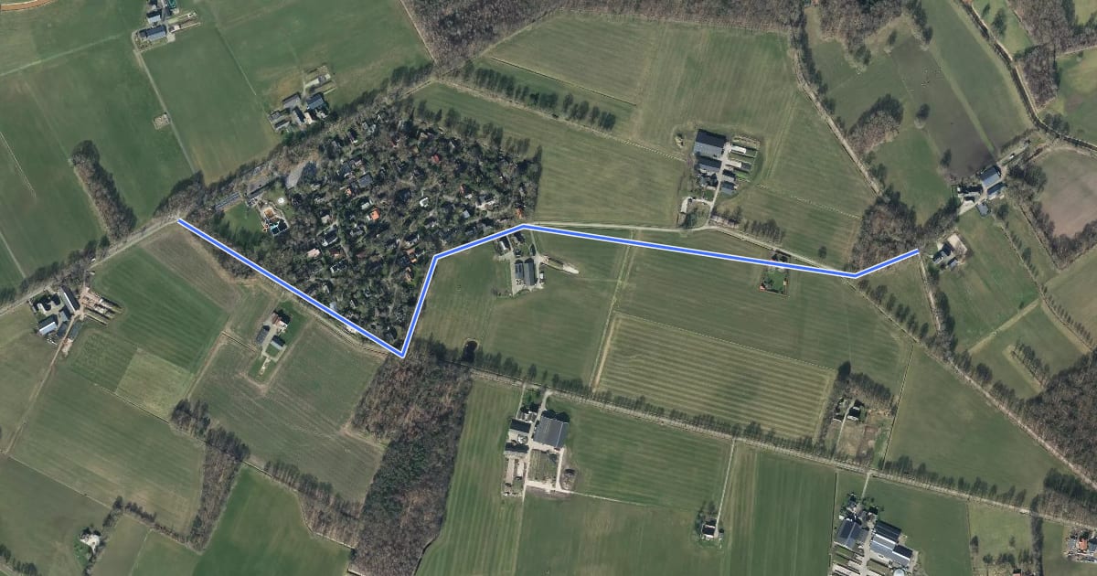 Маршрут J41-J47 на спутниковом снимке