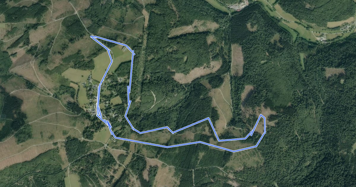 Маршрут Jagdhaus Rundweg J2 Bamickeweg на спутниковом снимке