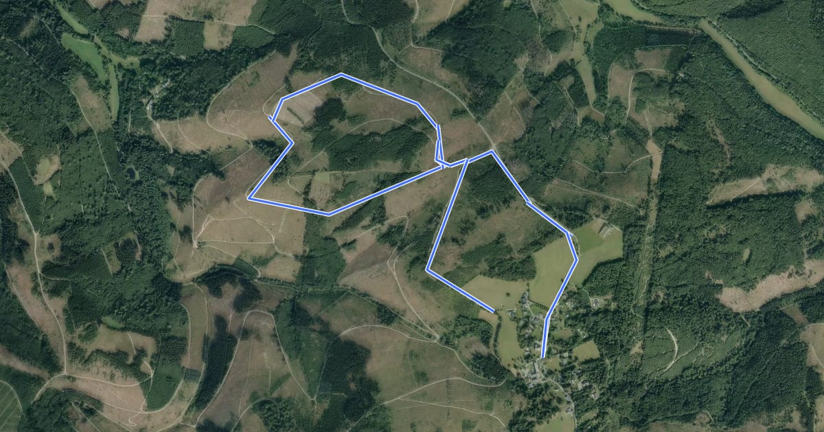 Маршрут Jagdhaus Rundweg J3 Großer Heidkopfweg на спутниковом снимке