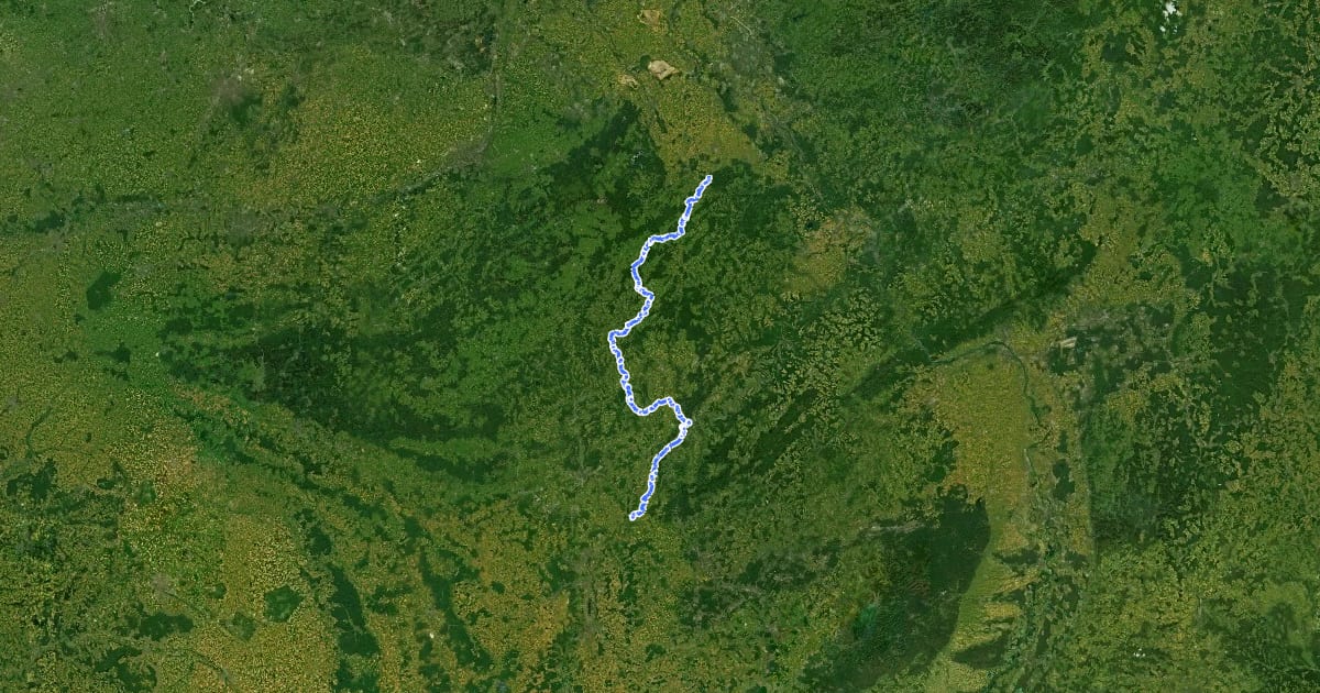 Маршрут Jakobsweg Bad Münstereifel - Trier - Perl на спутниковом снимке