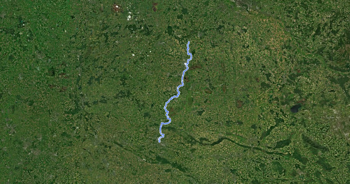 Маршрут Jakobsweg via Baltica, Niedersachsen (Süd) на спутниковом снимке