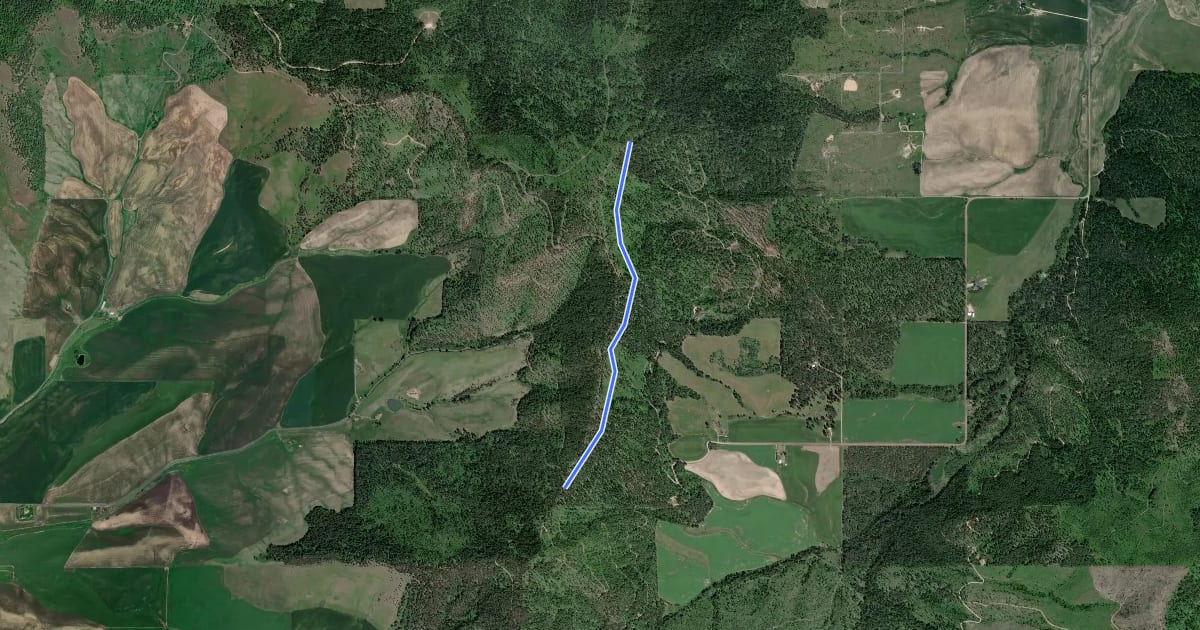 Маршрут James E. Dewey Trail на спутниковом снимке