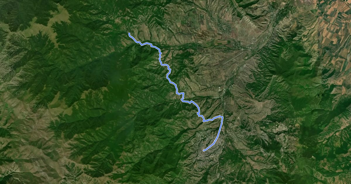 Маршрут Janapar - Section 08 - Stepanakert to Patara на спутниковом снимке
