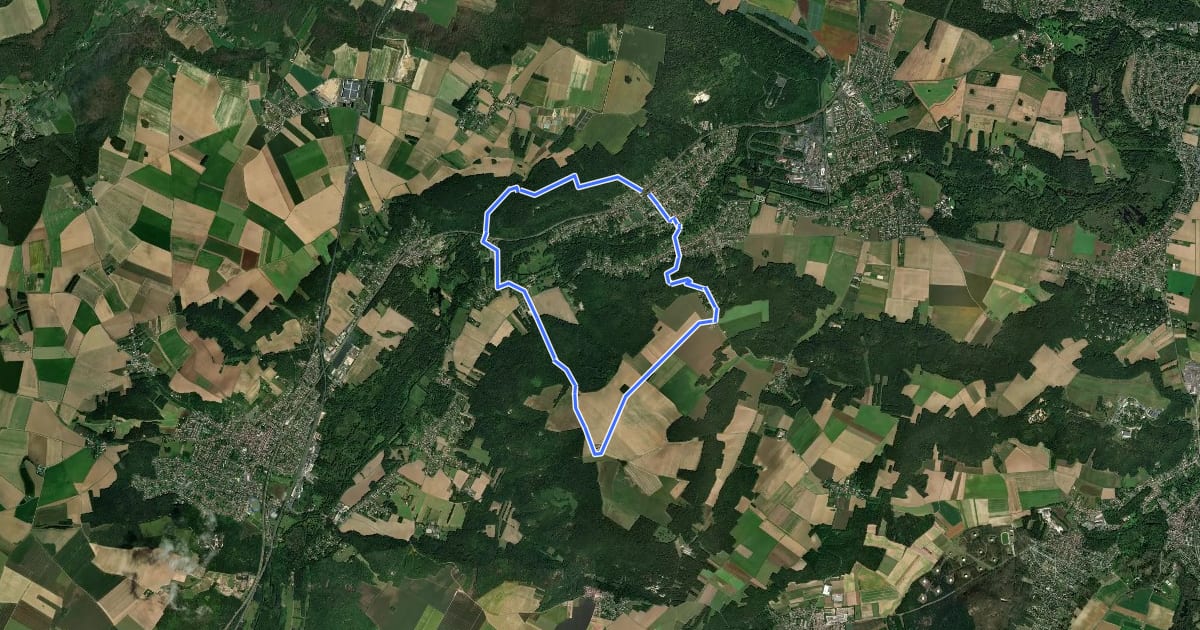 Маршрут Janville на спутниковом снимке