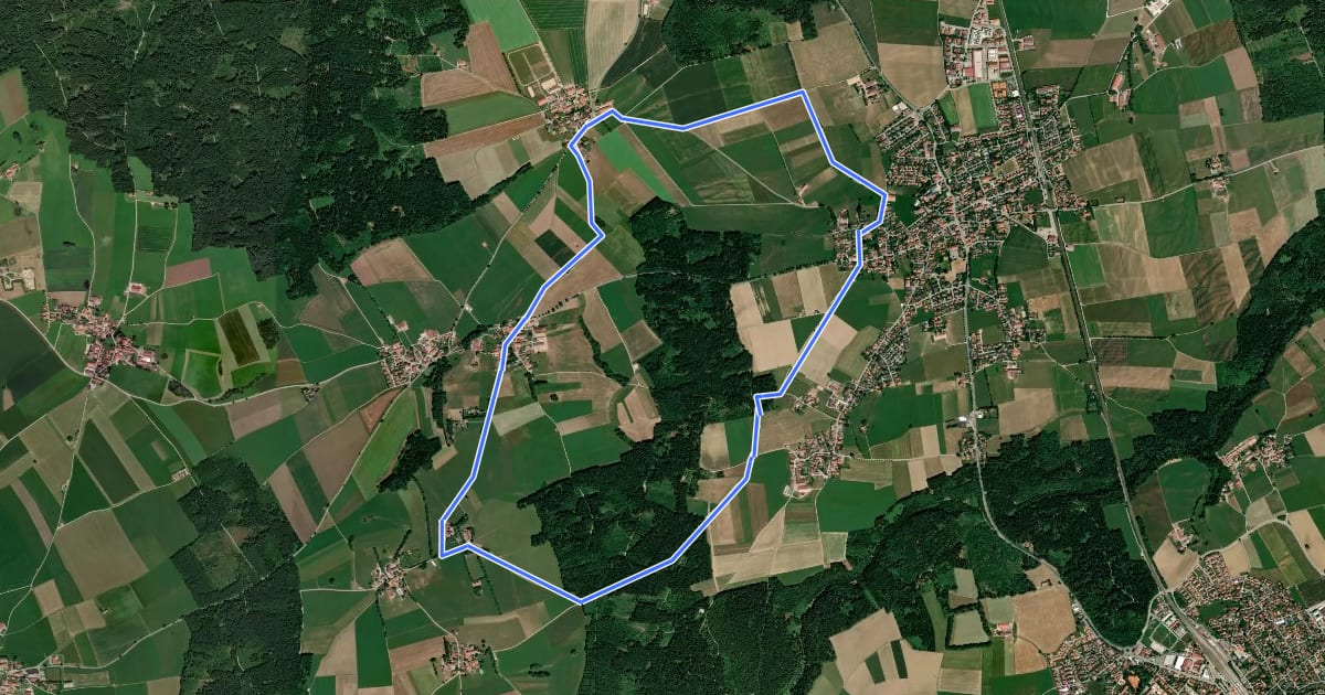 Маршрут Jasberg-Rundweg на спутниковом снимке