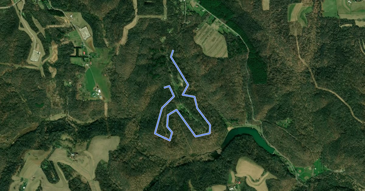 Маршрут Jefferson Lake - Campground Loop на спутниковом снимке