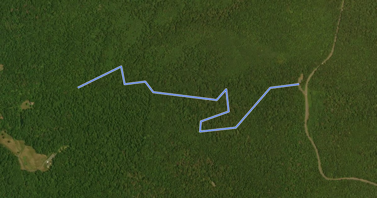 Маршрут Jenkins Gap Trail на спутниковом снимке