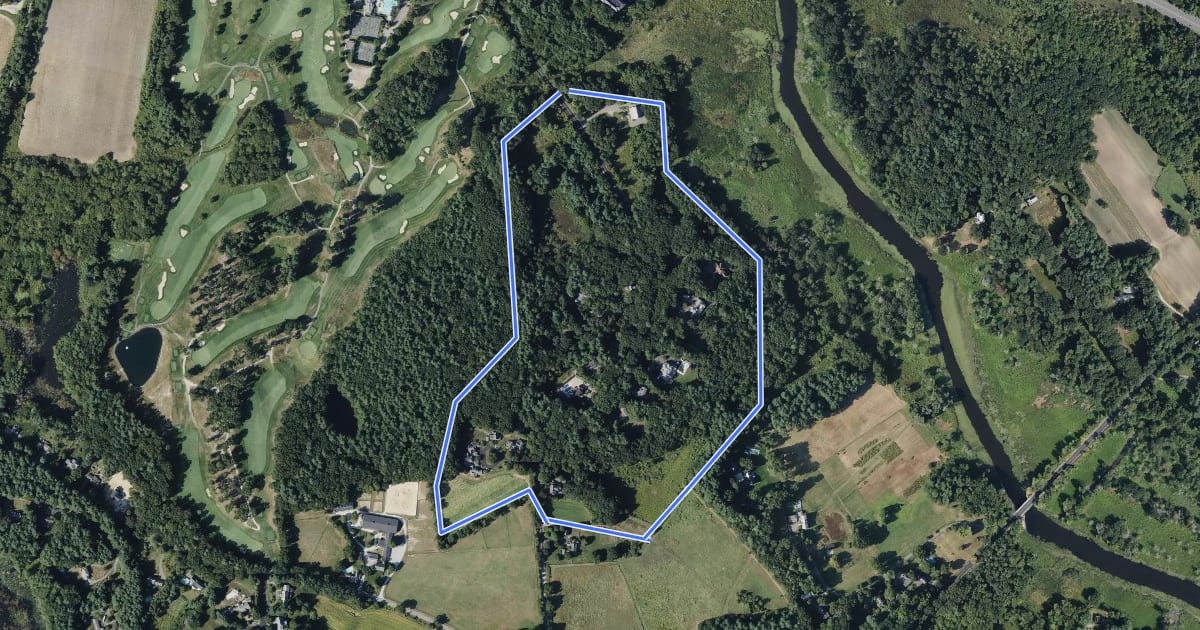 Маршрут Jennie Dugan Brook and Hosmer Trail Circuit на спутниковом снимке