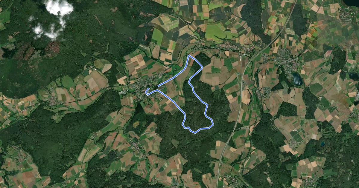 Маршрут Jesberg 1 (P_B3) на спутниковом снимке