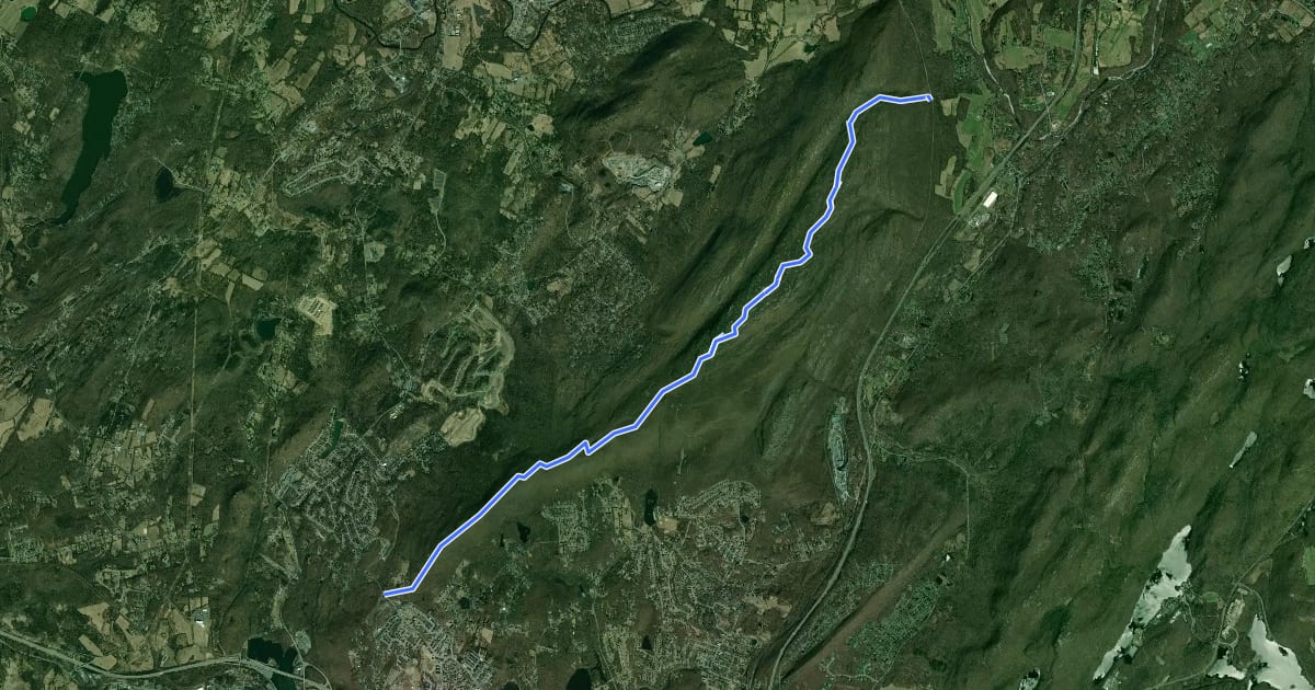 Маршрут Jessup Trail на спутниковом снимке