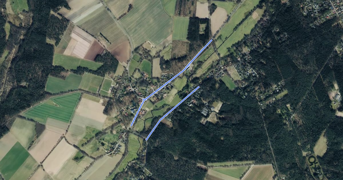 Маршрут Jesteburg Wanderweg 11 на спутниковом снимке