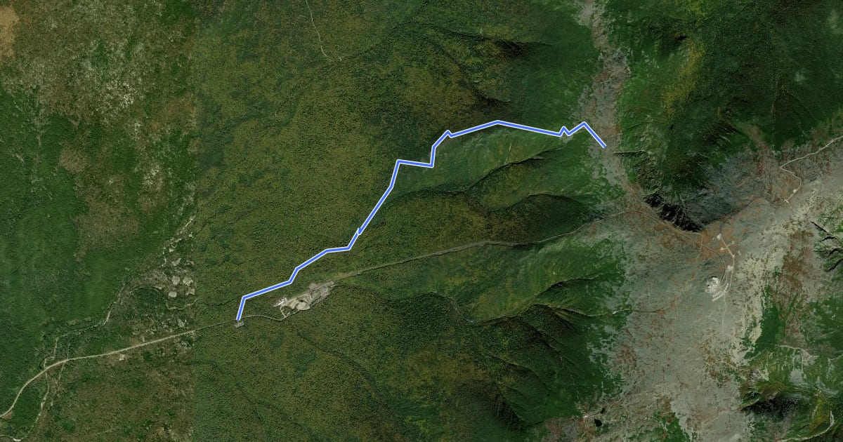 Маршрут Jewell Trail на спутниковом снимке