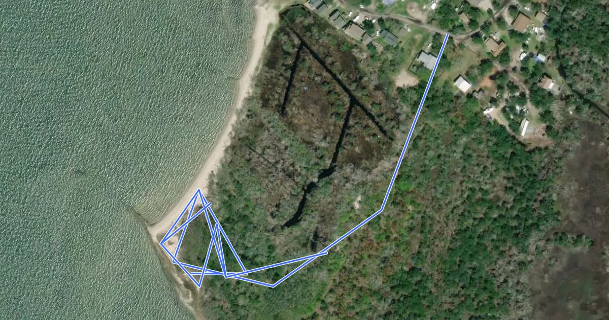 Маршрут Jim Stephenson Nature Trail на спутниковом снимке