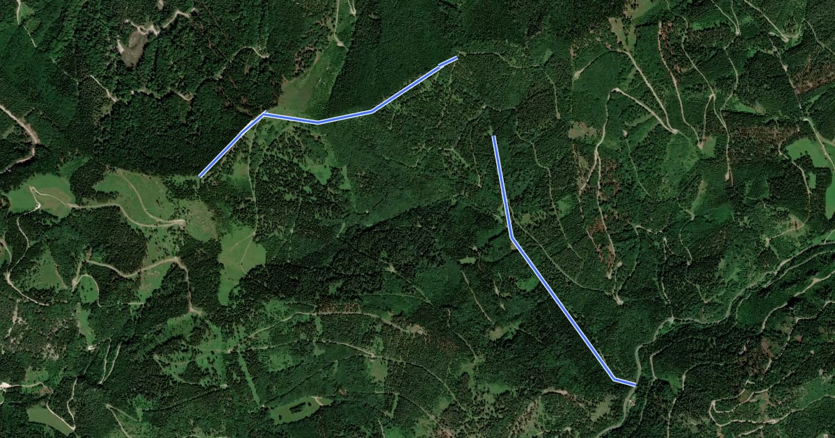 Маршрут Jochart - Hammerleck - Rohr im Gebirge на спутниковом снимке