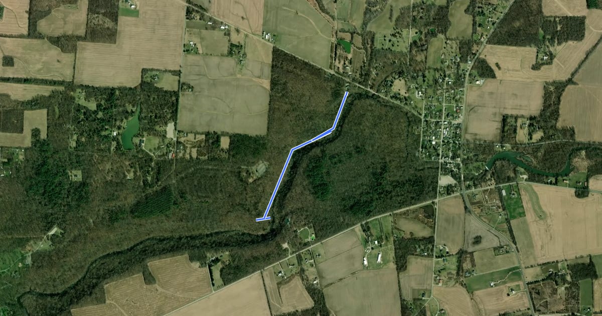 Маршрут John L. Rich Trail на спутниковом снимке