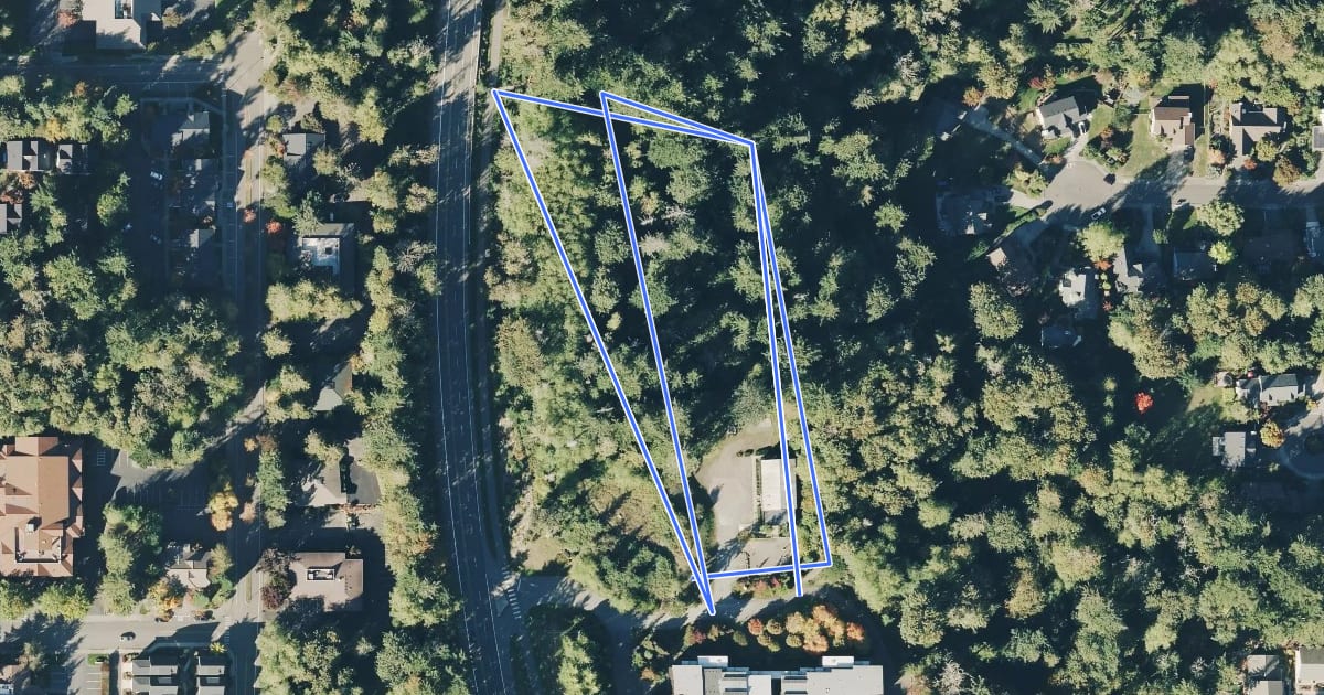 Маршрут John Nelson Trail на спутниковом снимке