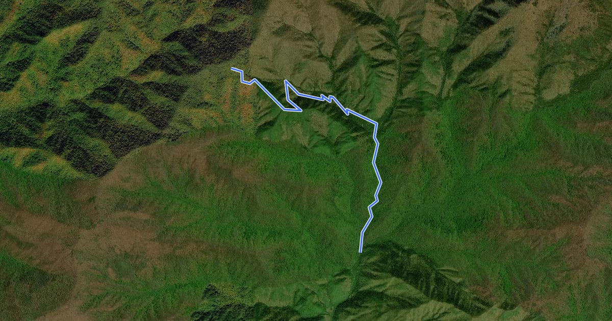 Маршрут Jonas Creek Trail на спутниковом снимке