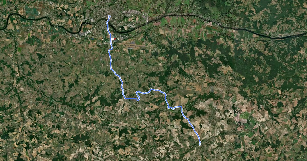 Маршрут Jonction Bergerac - Issigeac • Chemin d'Amadour на спутниковом снимке