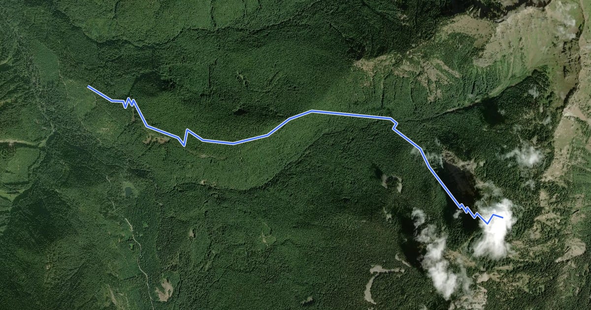 Маршрут Jordan Creek Trail #94 на спутниковом снимке