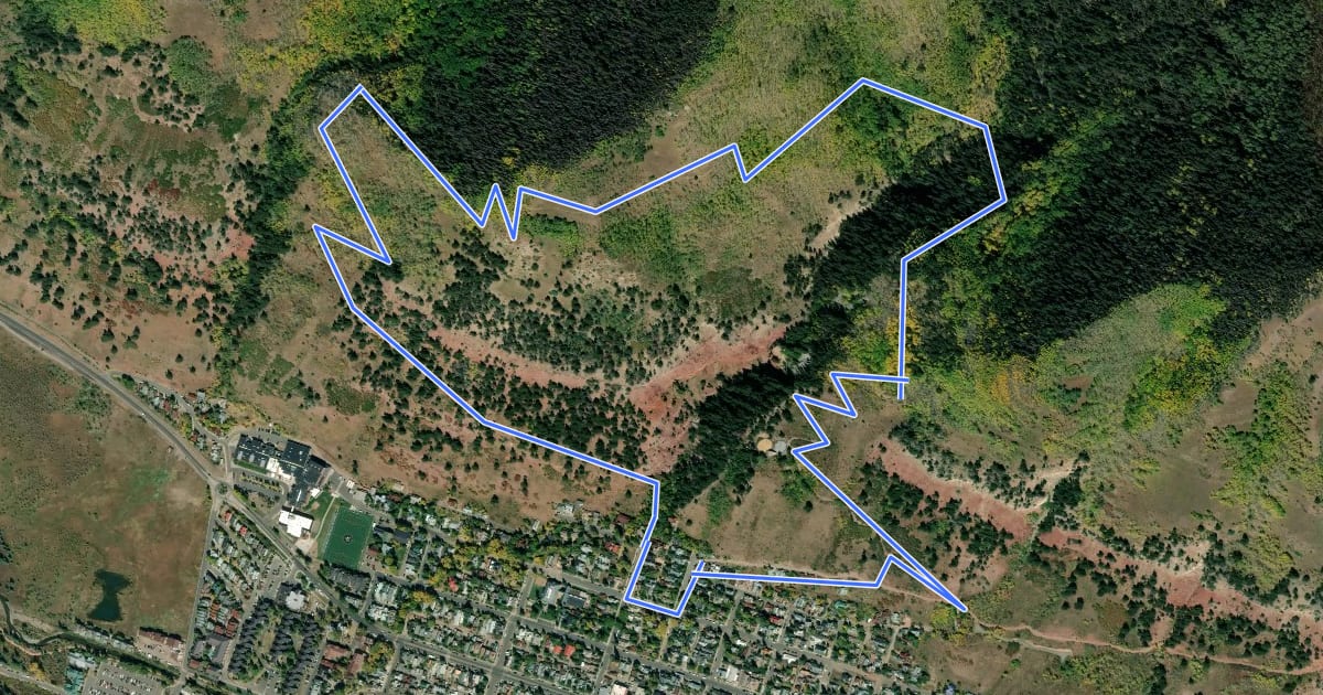 Маршрут Jud Wiebe Memorial Loop на спутниковом снимке
