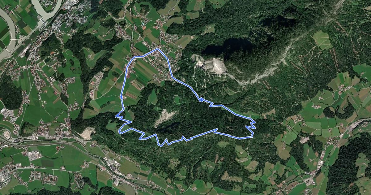 Маршрут Juffinger Jöchl Rundtour на спутниковом снимке