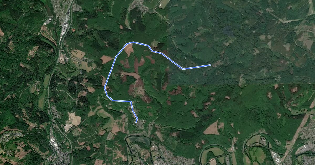 Маршрут Jugendherbergsweg Freusburg на спутниковом снимке