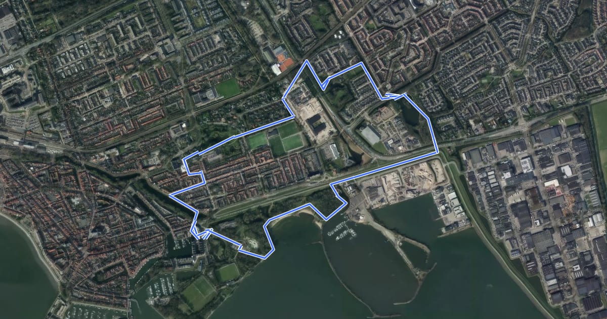 Маршрут Julianaparkroute на спутниковом снимке