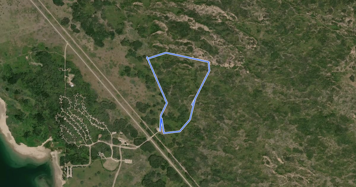 Маршрут Juniper Nature Trail на спутниковом снимке