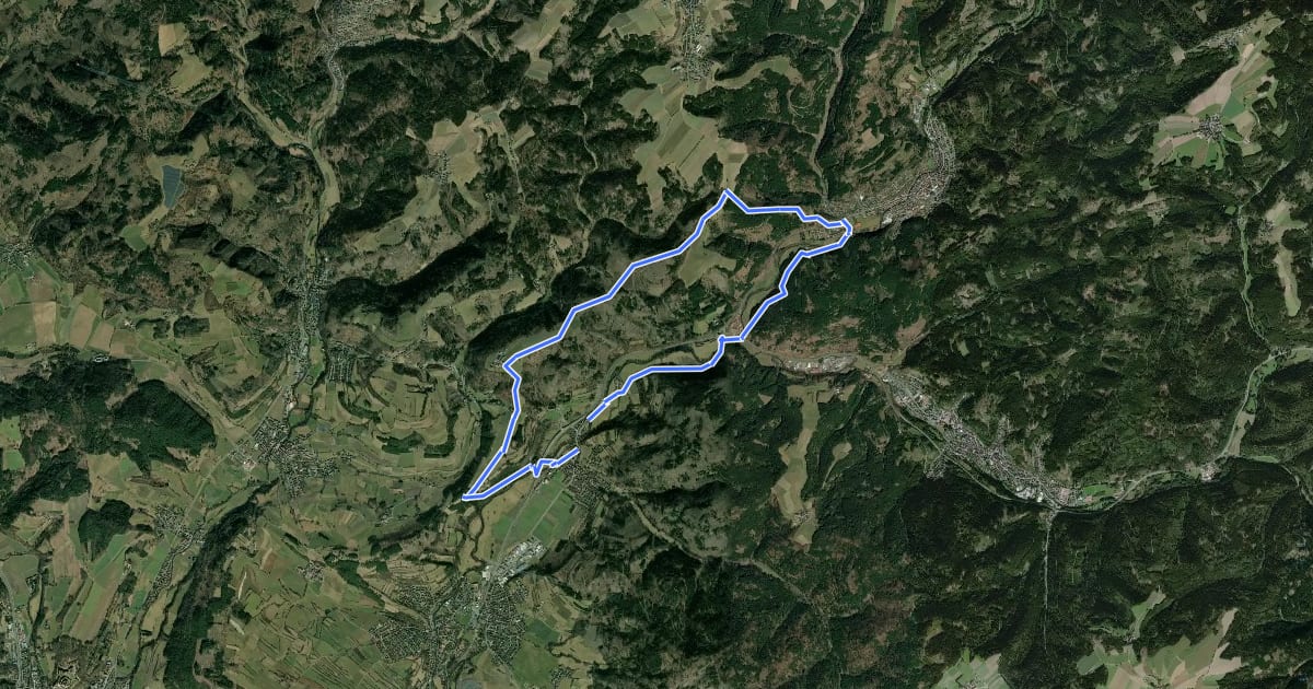 Маршрут Kübelberg-Weg RT 26 на спутниковом снимке