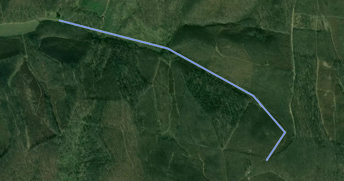 Маршрут K■ (Grábóc) на спутниковом снимке