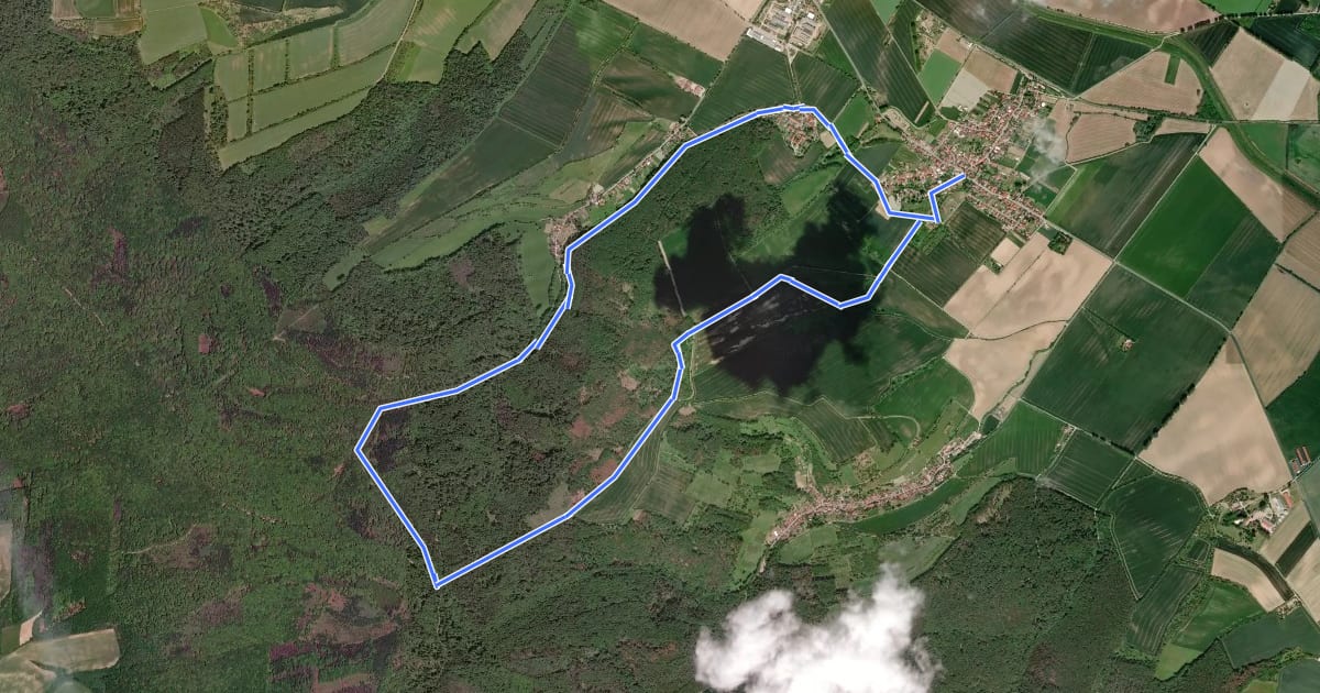 Маршрут Köhlerhüttenweg на спутниковом снимке