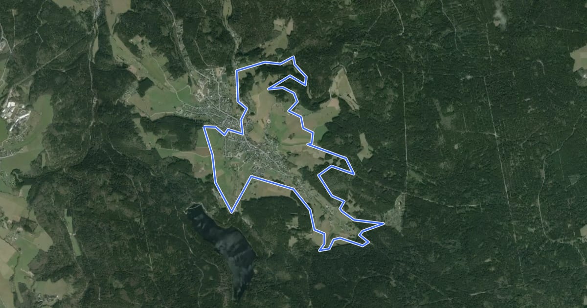 Маршрут Köhlerweg Sosa на спутниковом снимке