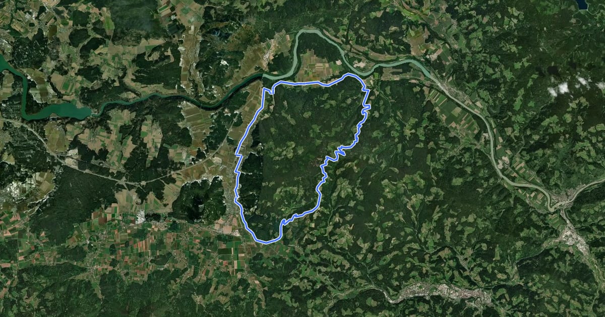 Маршрут Kömmeltour на спутниковом снимке