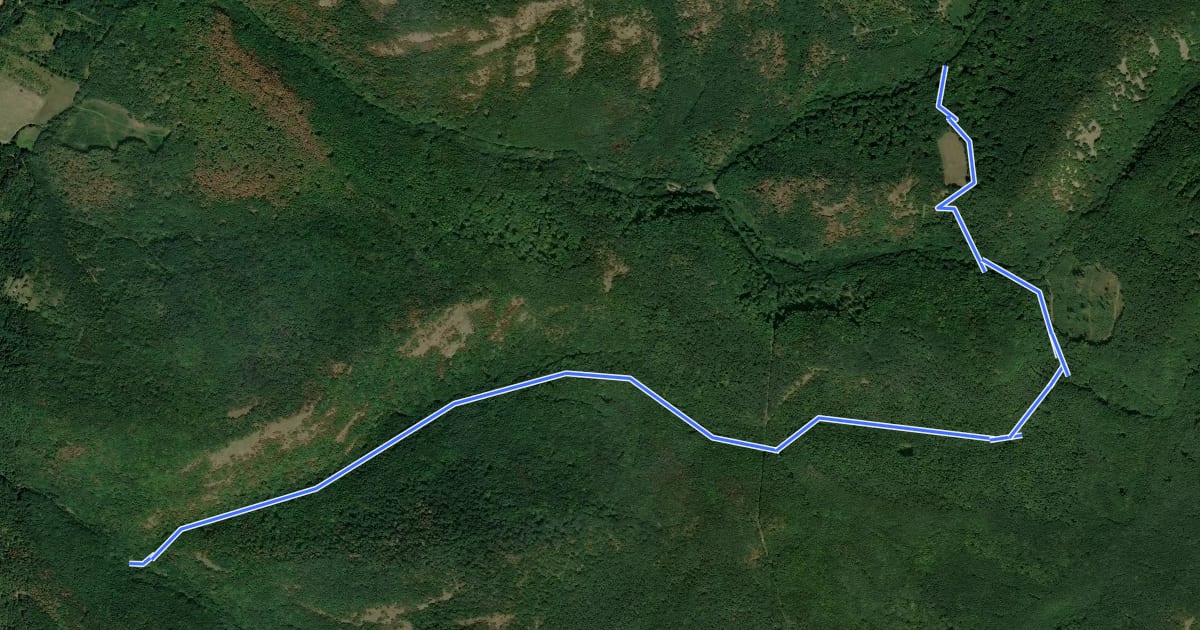 Маршрут K+ (Nagybörzsöny) на спутниковом снимке