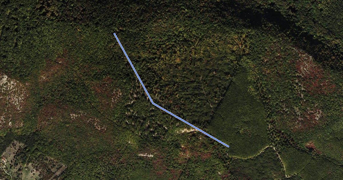 Маршрут K▲ (Naszály) на спутниковом снимке