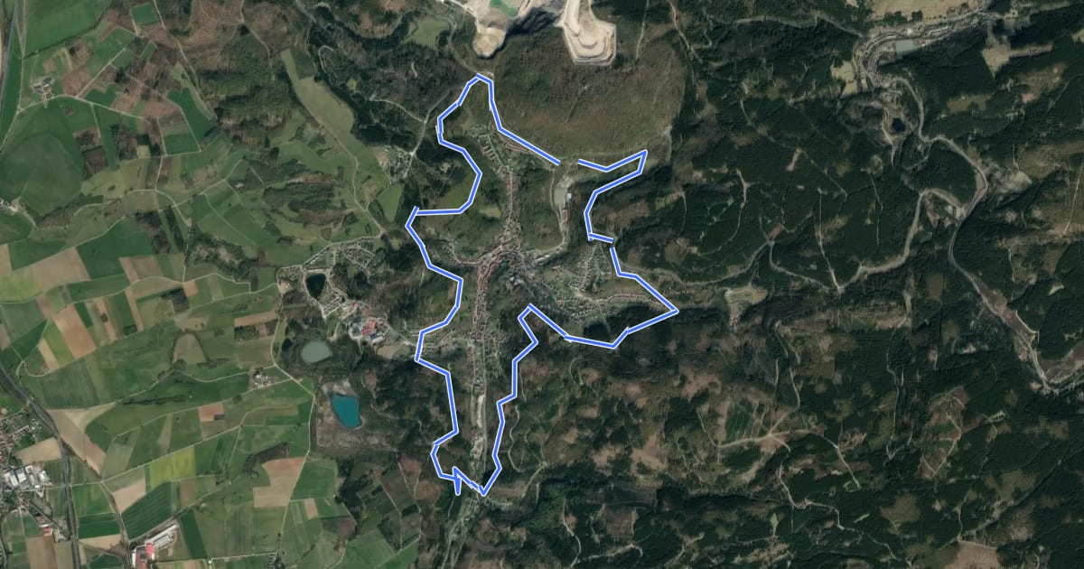 Маршрут König-Hübich-Route на спутниковом снимке