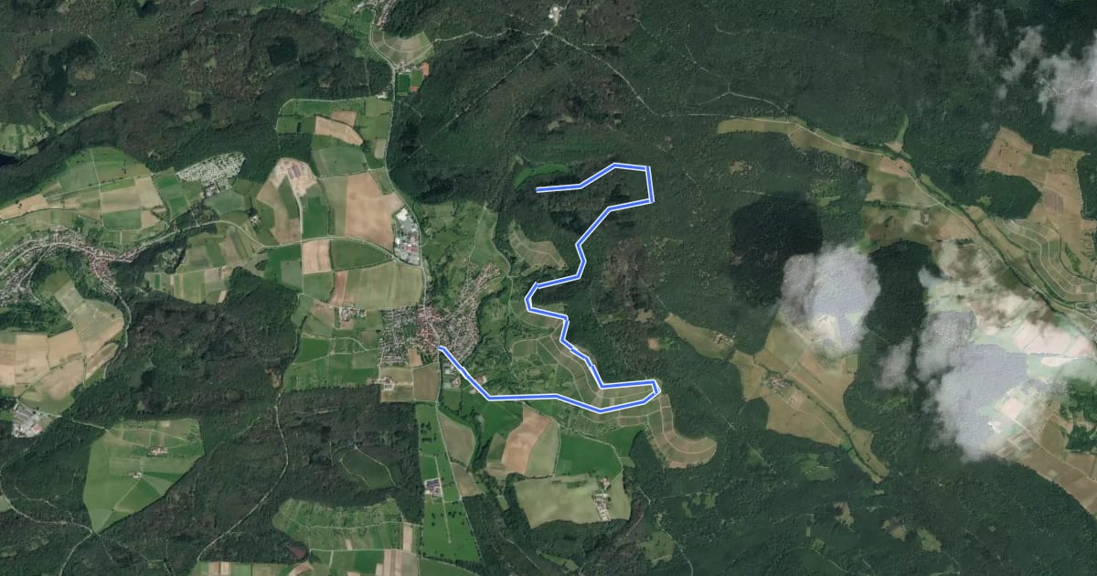 Маршрут Königs-Route Walk & Wein Krauchgau-Stromberg на спутниковом снимке