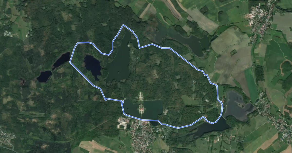 Маршрут Königs-Rundweg на спутниковом снимке
