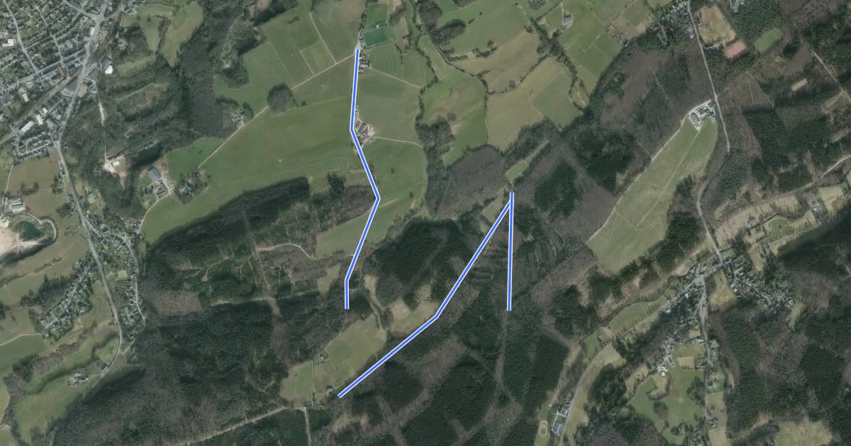Маршрут Königsberg Rundweg A3 на спутниковом снимке