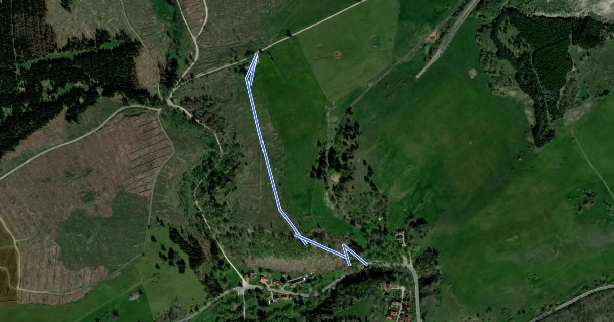 Маршрут Königshütte Rundweg 3 на спутниковом снимке
