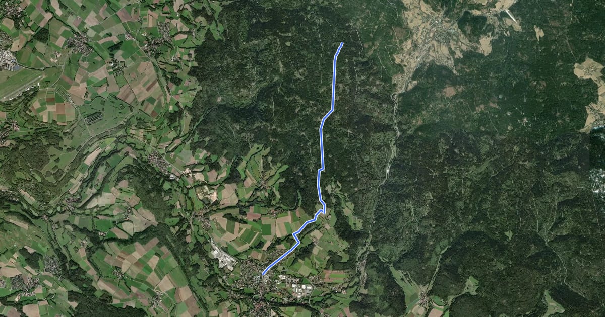 Маршрут Königsheideweg на спутниковом снимке