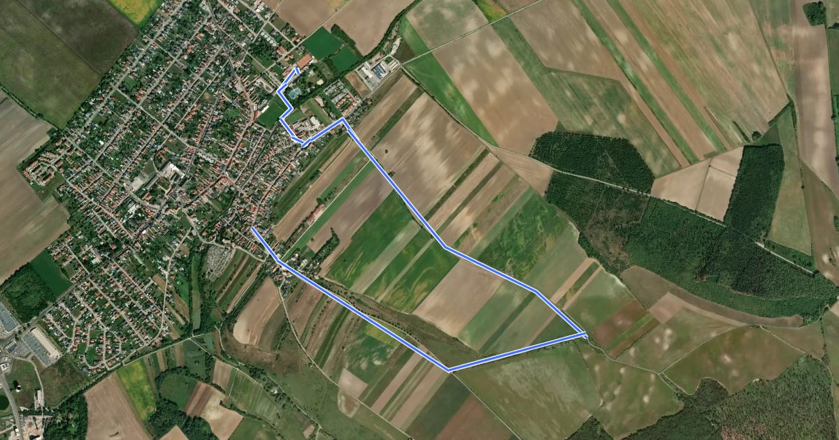Маршрут Königsschüssel-Tour (Vital-Parcours Siegendorf) на спутниковом снимке