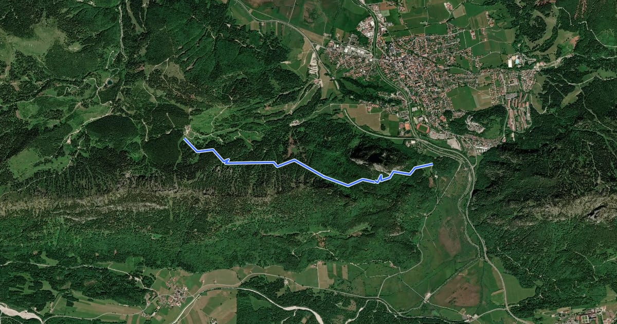 Маршрут Königssteig на спутниковом снимке