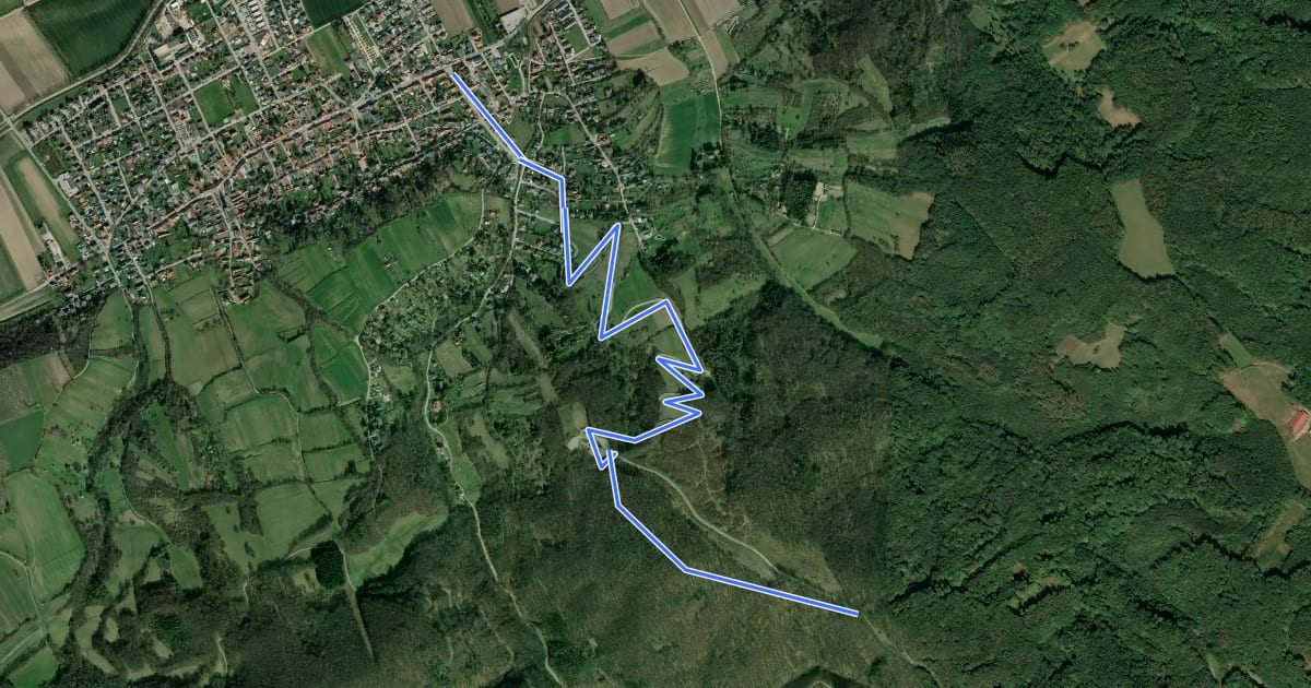 Маршрут Königstetten/Neuwaldegger Straße – Eichberg на спутниковом снимке