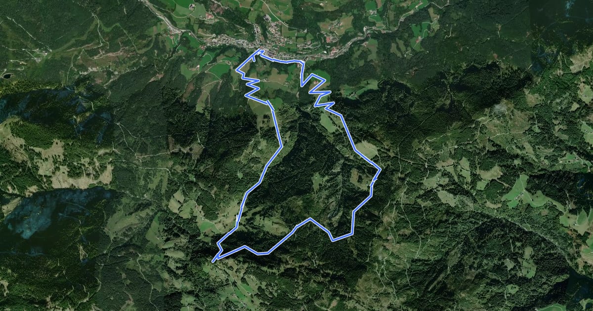 Маршрут Königsweg (Rund um Mühlbach) на спутниковом снимке
