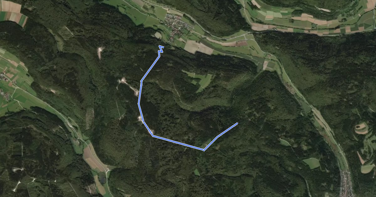 Маршрут Känzele-Rundweg на спутниковом снимке
