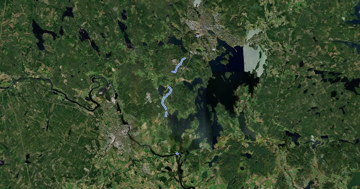 Маршрут Kåres väg на спутниковом снимке