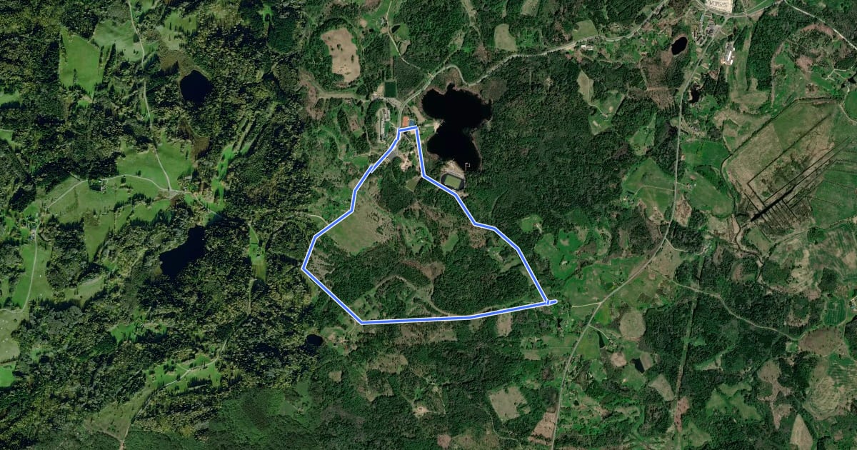 Маршрут Kääriku jooksurada 5km на спутниковом снимке